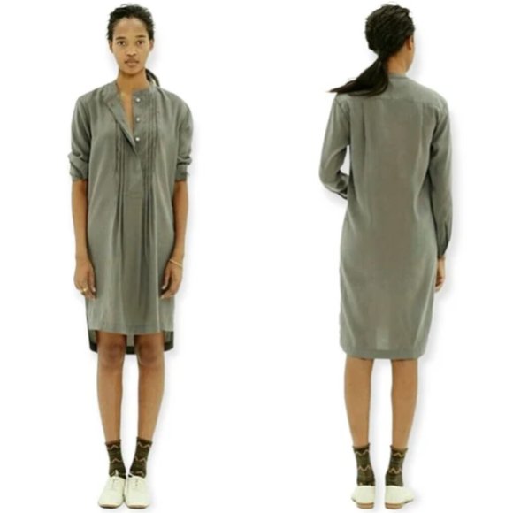 Madewell Tunic Dress in Olive Green Modal Blend, Sz S, EUC - Picture 1 of 12